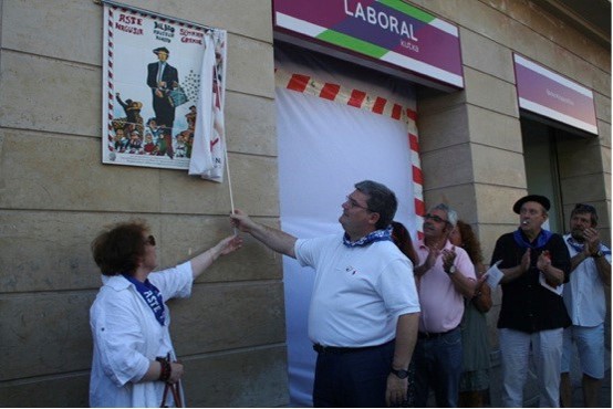 ALCALDE DE BILBAO INAUGURACION MURAL JC. EGULEOR